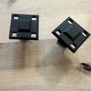 Square Cabinet Knobs Aged Bronze Qty 15